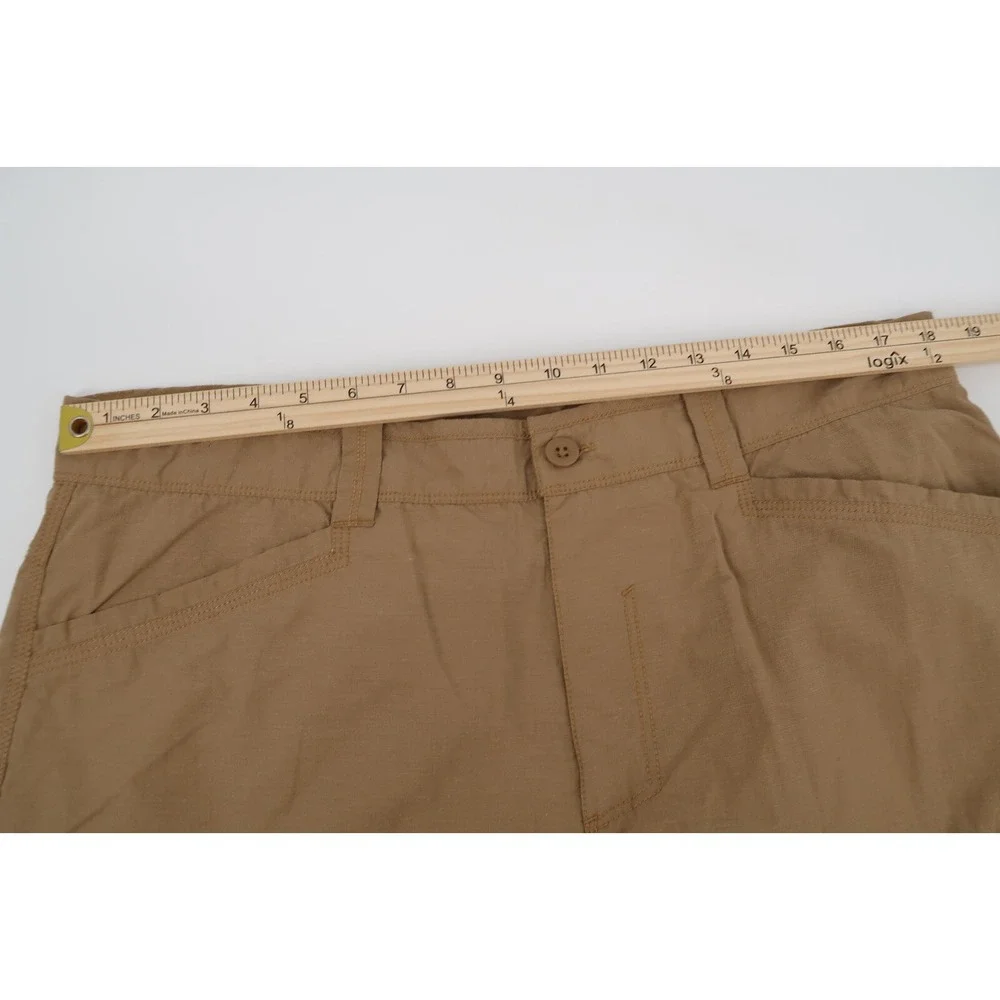 The North Face Mens 36 Convertible Paramount Peak Zip Off‎ Cargo Pants Tan Brown